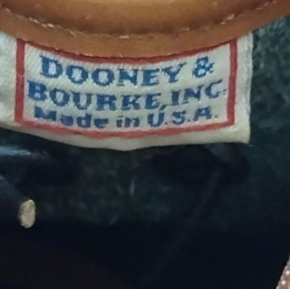 Dooney & Bourke Tote Doctor Bag Pocketbook Leather Green Shoulder Strap - Picture 2 of 2